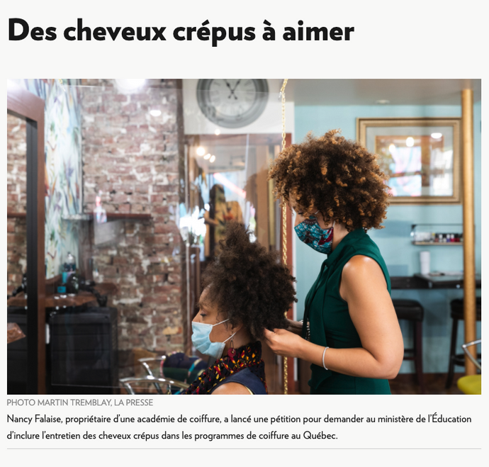 Des cheveux crépus à aimer